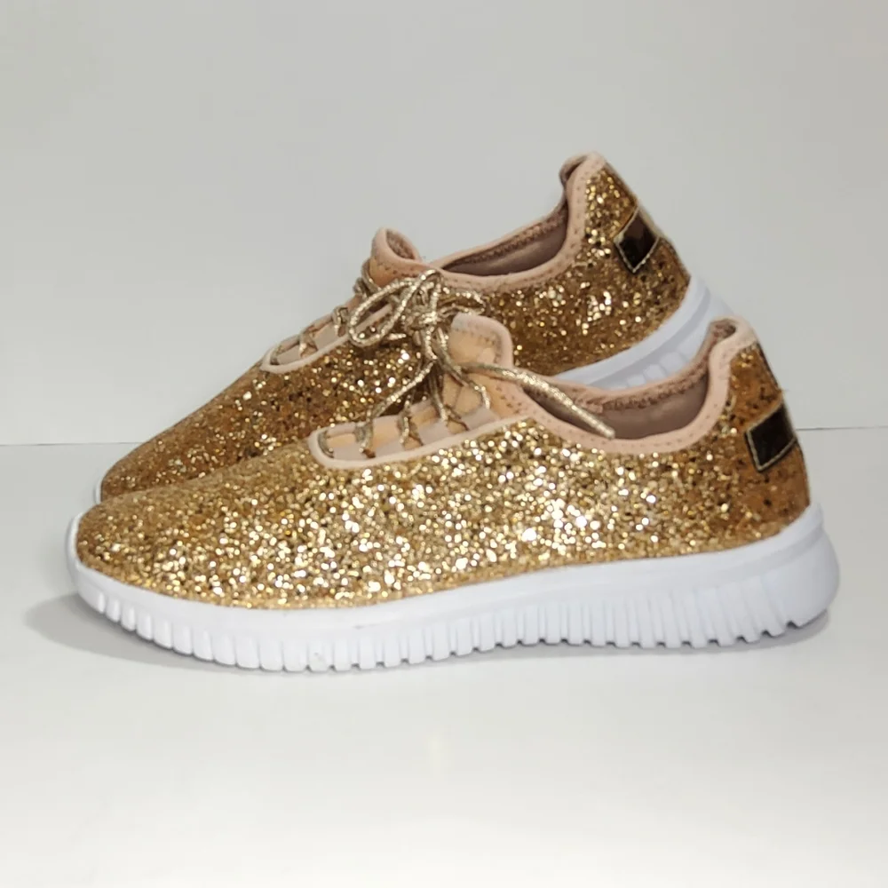 Fashion Glitter Sneakers for Womens Silp On Running Shoes Lightweigt - Picture 5 of 11